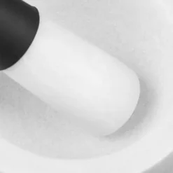 Mortlar & Mortelstötar-Mortel och stöt, 8x14 cm, vit marmor