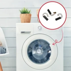 Bosch Tvättmaskiner-Motorkol (x2) (166442-21164) - Tvättmaskin - , SIEMENS, NEFF, BAUKNECHT, BAUCKNECHT, CONSTRUCTA, VIVA, WHIRLPOOL, IGNIS, B