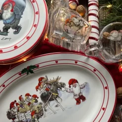 Kaffe- & Teserviser-Muggar Tomtar 33cl 4-pack - Rolf Lidberg