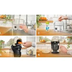 Bosch Dryckesautomater-Multidryckesmaskin - - TASSIMO - T11 Stil vanilj - 1400 W