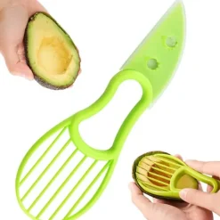 Multifunktionell Avokadoskärare & Fruktskalare i Plast