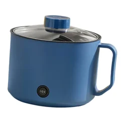 Portabla Spisar-Multifunktionell Elektrisk Köksgryta Liten Mini Elektrisk Spis Snabb Nudelkokare för studenthem Personligt bruk CN 220V Royalblue