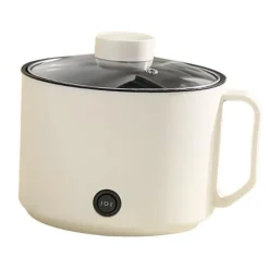 Portabla Spisar-Multifunktionell Elektrisk Köksgryta Liten Mini Elektrisk Spis Snabb Nudelkokare för studenthem Personligt bruk CN 220V Beige