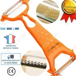 Matskalare & Urkärningsverktyg-Multifunktionell rivare/skalare - TD® - 17,5x12 cm - PS + 420J2 - 41 g - Praktisk och bärbar