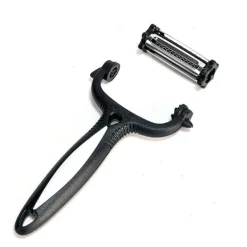 Multifunktionell roterande skalare med tre huvuden