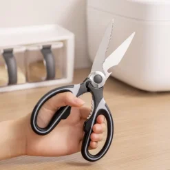 Kökssaxar-Multifunktionell sax med elektropläterat skydd (2,5 mm tjockt) och slida