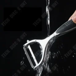 Multifunktionell skalare - TECH DISCOUNT - 2 delar - Rostfritt stål - Svart - Ergonomisk