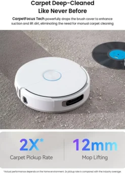 Robotdammsugare-Narwal Flow Robotdammsugare - TwinAI Navigation 20000Pa Självrengörande EdgeReach Hot Wash 120-dagars automatisk dränering