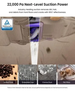 Robotdammsugare-Narwal Flow Robotdammsugare - TwinAI Navigation 20000Pa Självrengörande EdgeReach Hot Wash 120-dagars automatisk dränering