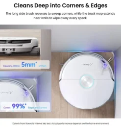 Robotdammsugare-Narwal Flow Robotdammsugare - TwinAI Navigation 20000Pa Självrengörande EdgeReach Hot Wash 120-dagars automatisk dränering