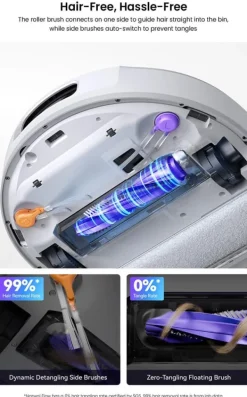 Robotdammsugare-Narwal Flow Robotdammsugare - TwinAI Navigation 20000Pa Självrengörande EdgeReach Hot Wash 120-dagars automatisk dränering