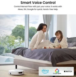 Robotdammsugare-Narwal Flow Robotdammsugare - TwinAI Navigation 20000Pa Självrengörande EdgeReach Hot Wash 120-dagars automatisk dränering