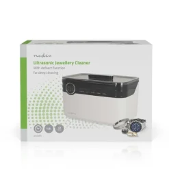 Nedis Ultrasonic Smyckes rengöring | Strömadapter | 220 - 240 V AC 50/60 Hz | 1.8 l | Vit