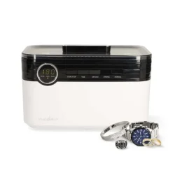 Nedis Ultrasonic Smyckes rengöring | Strömadapter | 220 - 240 V AC 50/60 Hz | 1.8 l | Vit