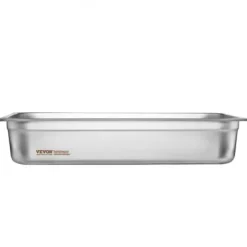 Matuppvärmare-Ångbordsform, fullstorlek, 53x32,6x10,7 cm, rostfritt stål, förvaring