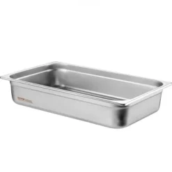 Matuppvärmare-Ångbordsform, fullstorlek, 53x32,6x10,7 cm, rostfritt stål, förvaring