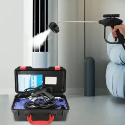 Ångrengörare - Ångtvätt - 3000 W 220 V - ABS och rostfritt stål - För fett/fläckar/damm/smuts - Svart