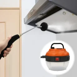 Ångtvättar-Ångrengörare 1600 W, 6 justerbara nivåer, antidropp-backventil, 5,5 bar, flera borstar, 220 V EU-kontakt, för hem & kommersiellt bruk