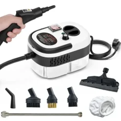 Ångtvätt, 2500W Effekt, Högtrycksånga,VIT, 220 V-a