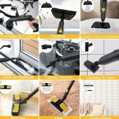 Ångtvätt, 36x26x23 cm, Gul