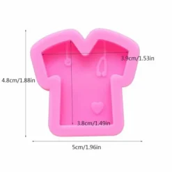 Kakformar-Nifocc - Nifocc-128 - Set med 2 silikonformar för t-shirt Läkarmotiv