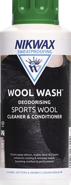 Nikwax WOOL WASH 1 LITER, tvättmedel ullplagg, ulltvättmedel