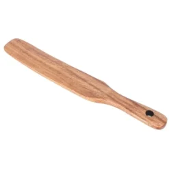 Non-stick matlagningsspatel av trä - Teak gräddträ, perfekt för hushållsredskap