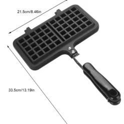 Våffeljärn-Non-Stick Våffelmaskin med dubbla huvuden för hushållskök