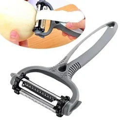 Nätlösningar Julienne Skalare 4 i 1 grönsaksskalare Trippelblad + Citrusskalare - Ekonomisk funktion in och ut