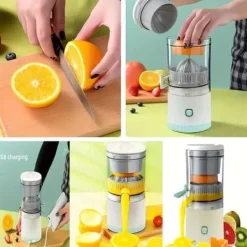 Juicepressar-OBOSOE Trådlös Elektrisk Juicer - Portabel multifunktionsjuicer med USB-laddning | Perfekt för apelsiner och frukt