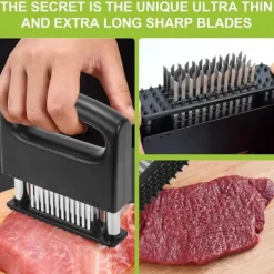 Köttklubbor-OBOSOE 48-Blads Köttmörkare/Köttmörning i Rostfritt Stål - För Alla Köttsorter Inkl. Nöt & Fläsk