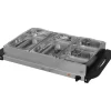 Matuppvärmare-OBOSOE Chafing dish 6,8L – Lämpölevy 300W, säädettävä termostaatti, ruostumatonta terästä, ihanteellinen buffet-pöydille ja juhliin