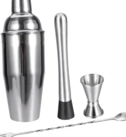 Verktygsset För Drinkar-OBOSOE Cocktail set Dubbel shaker 750ml Rostfritt stål Silver 4 delar