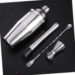 Verktygsset För Drinkar-OBOSOE Cocktail set Dubbel shaker 750ml Rostfritt stål Silver 4 delar