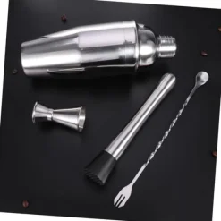 Verktygsset För Drinkar-OBOSOE Cocktail set Dubbel shaker 750ml Rostfritt stål Silver 4 delar