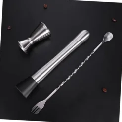 Verktygsset För Drinkar-OBOSOE Cocktail set Dubbel shaker 750ml Rostfritt stål Silver 4 delar