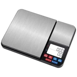 Köksvågar-OBOSOE Digital köksvåg med dubbla vägplattor 10 kg/1g och 500g/0.01g