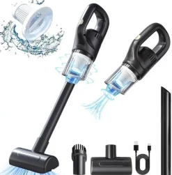 Handdammsugare-OBOSOE Handdammsugare – 9000Pa Stark Sugkraft, Bärbar Multifunktionell Damm­sugare för Hem & Bil