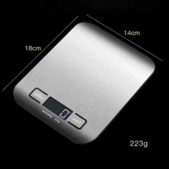 Köksvågar-OBOSOE Köksvåg Pocket Scale 1g–5kg – Digital Vågsensor i Rostfritt Stål med LCD & Tarefunktion