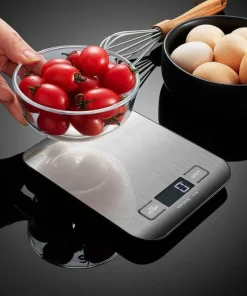 Köksvågar-OBOSOE Köksvåg Pocket Scale 1g–5kg – Digital Vågsensor i Rostfritt Stål med LCD & Tarefunktion