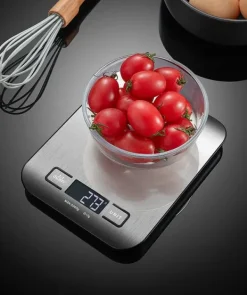 Köksvågar-OBOSOE Köksvåg Pocket Scale 1g–5kg – Digital Vågsensor i Rostfritt Stål med LCD & Tarefunktion