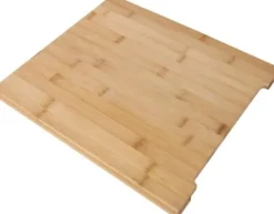 OBOSOE Naturlig Bambu Skärbräda med Avtagbart Rostfritt Stålfack - Multifunktionell Köksbräda för Kött, Grönsaker & Bakning | Miljövänlig & Hygienisk | CDON