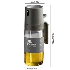 Olje- & Vinägerbehållare-OBOSOE Olivenoljesprayflaska, flerändamålsblandare för olivolja med oljedrop rostbeständiga sojabönor för luftstekt bakning