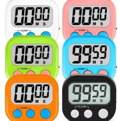 OBOSOE 6-Pack Digitala Visuell Timer – Kökstimer & Klassrumstimer för Lärare och Barn, Skolstart och Matlagning
