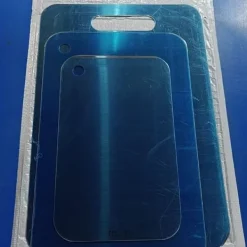 OBOSOE 3-Pack Dubbel­sida Skärbrädor i Rostfritt Stål – Mögelresistenta & Vattentåliga Skärbrädor för Kök