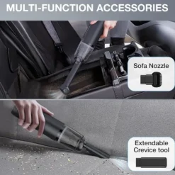 OBOSOE Trådlös Dammsugare – Handhållen Mini bildammsugare, Uppladdningsbar för Bil, Hem och Kontor