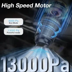 OBOSOE Trådlös Dammsugare – Handhållen Mini bildammsugare, Uppladdningsbar för Bil, Hem och Kontor