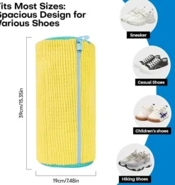 Tvättutrustning-OBOSOE Tvättväska för Skor – Tvättpåse med dragkedja-360-graders heltäckande rengöring