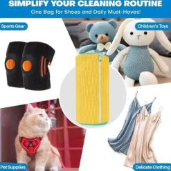 Tvättutrustning-OBOSOE Tvättväska för Skor – Tvättpåse med dragkedja-360-graders heltäckande rengöring