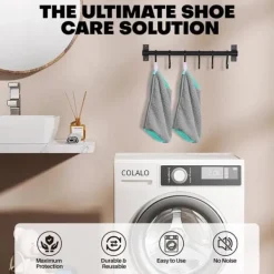 Tvättutrustning-OBOSOE Tvättväska för Skor – Tvättpåse med dragkedja-360-graders heltäckande rengöring